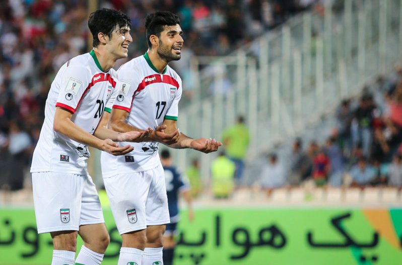 iran guam taremi azmoun goal celebration