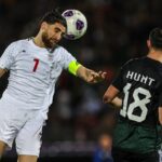Alireza Jahanbaksh heading against Hunt of UAE